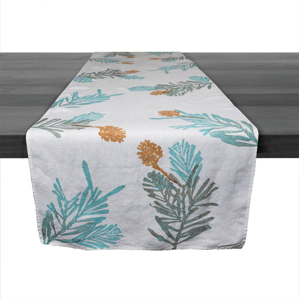 Pine Holiday Linen Runner - 67 Inch view 1