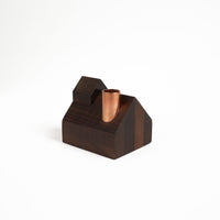 Hauskaa Wooden Schoolhouse Candlestick Holder view 1