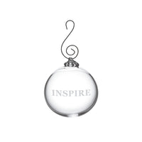 Engraved "Inspire" Round Ornament in Gift Box view 1
