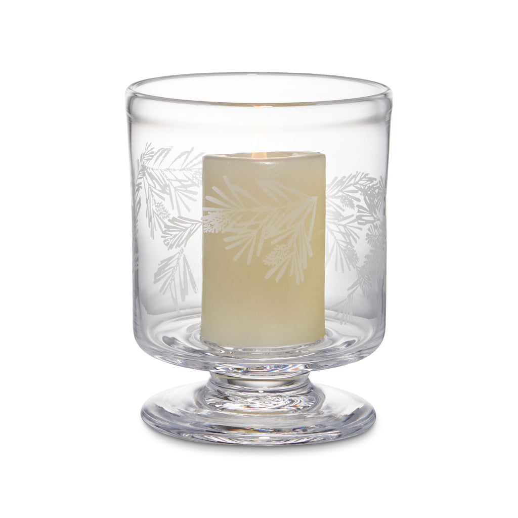 Engraved Pine Nantucket Hurricane in Gift Box - S view 1