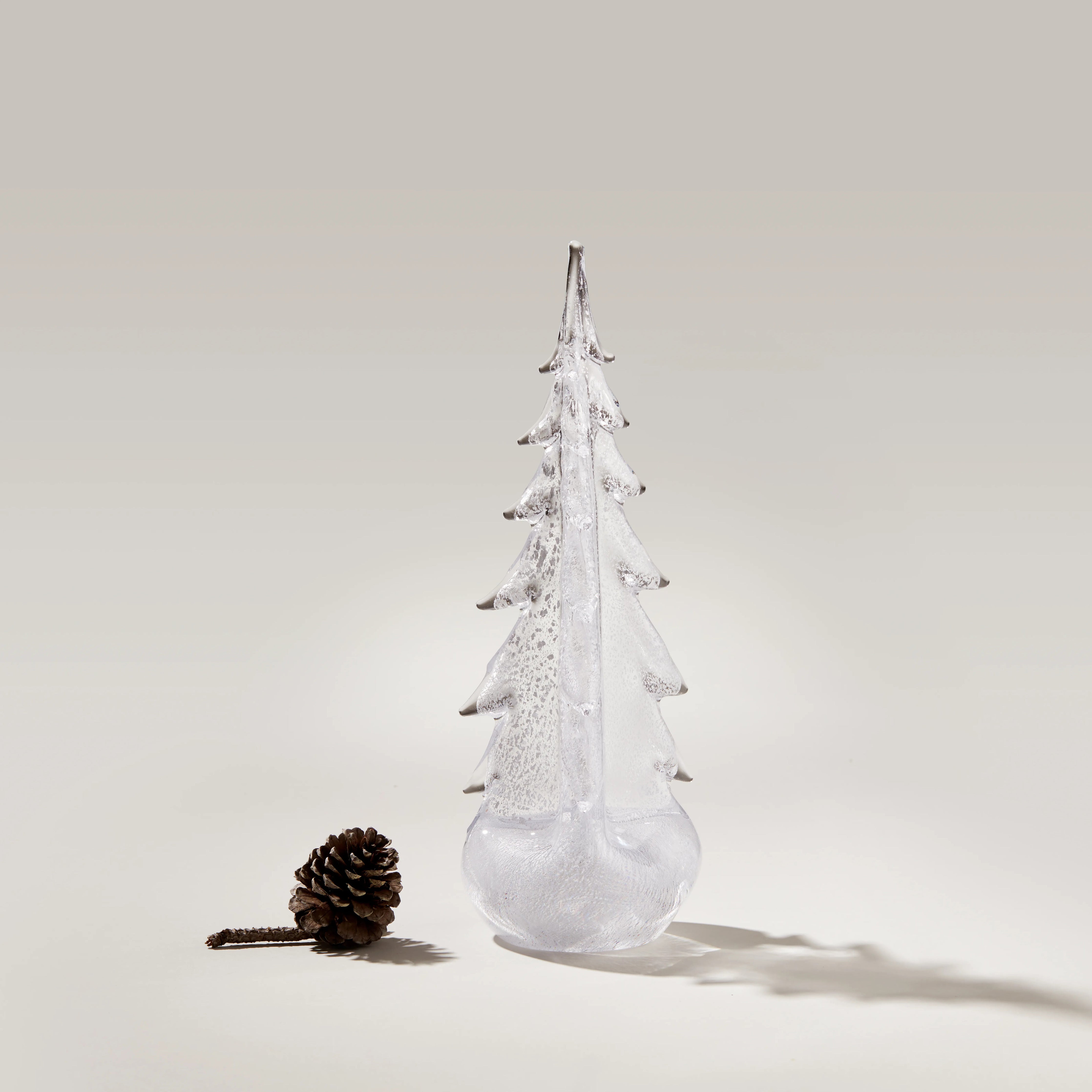 Simon Pearce Silver Leaf Evergreen