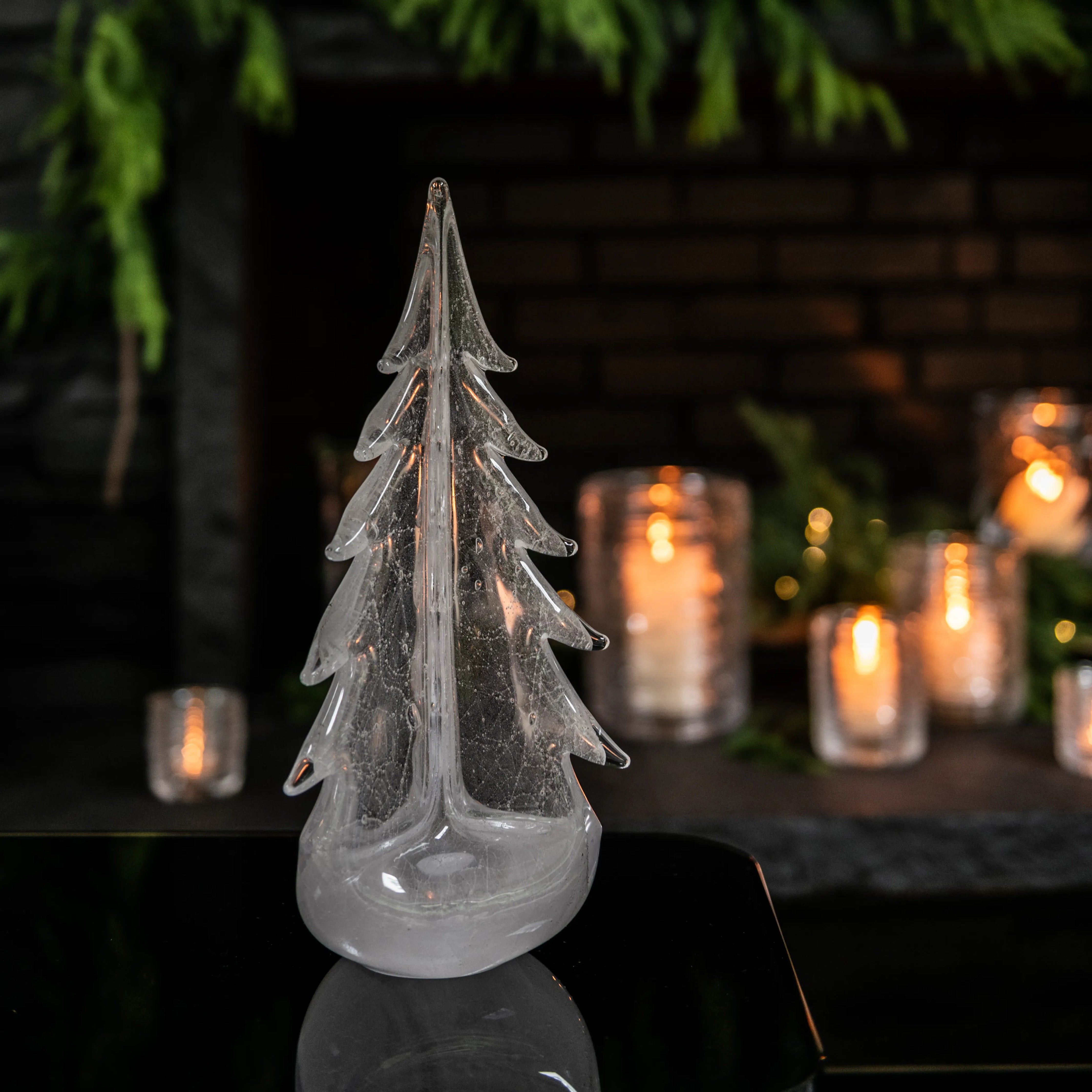 Simon Pearce Vela Bubble Evergreen 12 inch - Thumbnail 5