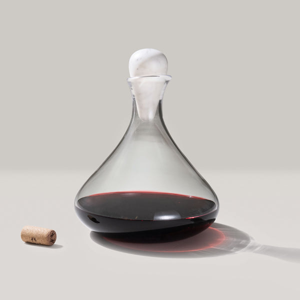 Vintner Wine Decanter with Marble Stopper - Signed view 1