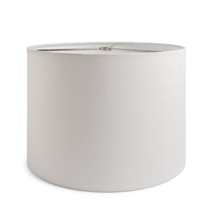 Linen Barrel Shade - Snow view 1