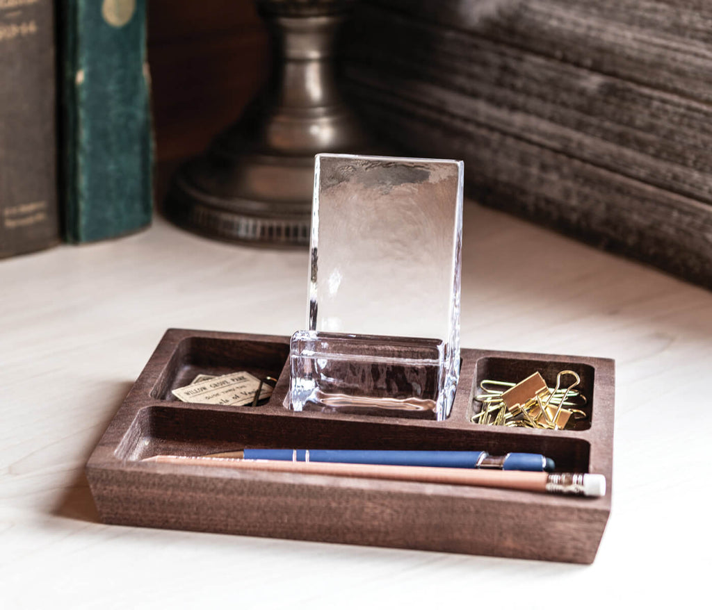 Woodbury Phone Holder Caddy — Walnut view 5