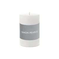 White Pillar Candle view 2
